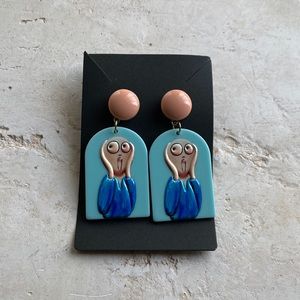 Edvard Munch ‘The Scream’ painting inspired earrings